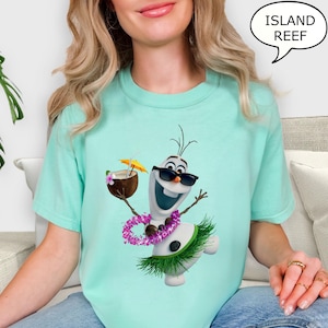 Comfort Colors® Funny Olaf T-Shirt, Disney Olaf Shirt, Summer Shirt, Olaf Beach Shirt, Olaf Shirt, Frozen Olaf Shirt