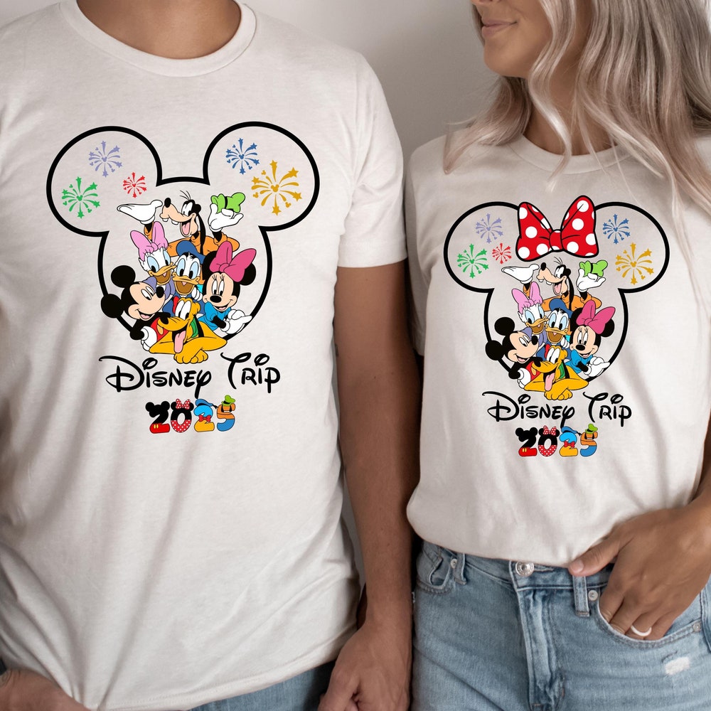Comfort 2025 Disney Trip Shirt, Mickey And Friends Disney Trip 2025 Shirt, Mickey And Minnie Couple Trip Shirt, Disney Trip Shirt