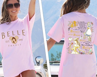 Comfort Colors® Princess Belle T Shirt, Princess Belle  Shirt, Belle Shirt, Disney Princess Shirt, Disney Princess Belle T Shirt
