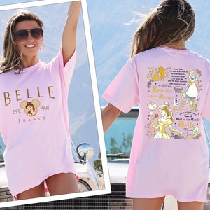 Comfort Colors® Princess Belle T Shirt, Princess Belle  Shirt, Belle Shirt, Disney Princess Shirt, Disney Princess Belle T Shirt
