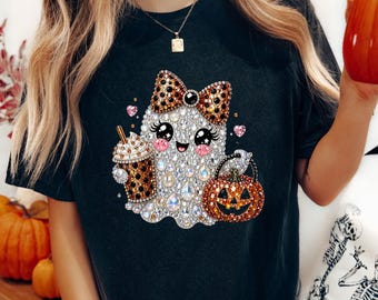 Comfort Colors® Funny Ghost T-Shirt, Girl Ghost Shirt, Halloween Party Tee