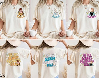 Comfort Colors® In My Disney Princess Era Shirt, Disney Princess Shirt, Disney Girls Trip Shirt, Princess Party Shirt, Disney Group Shirt