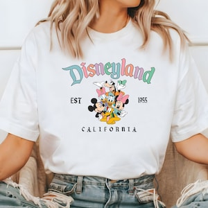 Comfort Colors® Disneyland Est. 1955 Shirt, Disneyland California Shirt, Vintage Mickey and Friends Shirt, Disney Trip Shirt, Disneyland Tee