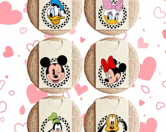 Camisa a cuadros de Mickey y sus amigos de Comfort Colors®, Mickey y sus amigos retro, viaje retro de Disney, camiseta de vacaciones familiares de Disney, camiseta a juego para toda la familia