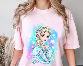 Comfort Colors® Disney Princess Elsa Shirt, Princess Elsa Shirt, Frozen Elsa Shirt, Frozen Shirt, Disney Princess T Shirt, Elsa Shirt