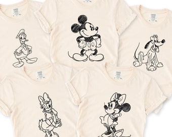 Comfort Colors® Disney Family Matching T Shirt, Mickey And Co Shirt, Disney Group Shirt, Disney Friends Shirt, Disney Trip Shirt, Minnie Tee