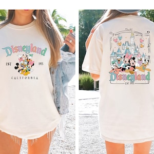 Maglietta Comfort Colors® Disneyland California, Disneyland Est. Camicia 1955, Camicia Disneyworld, Camicia Disney, Camicia Topolino e i suoi amici