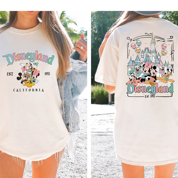 Comfort Colors® Disneyland California T Shirt, Disneyland Est. 1955 Shirt, Disneyworld Shirt, Disney Shirt, Mickey And Friends Shirt