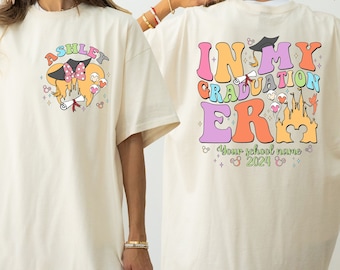 Comfort Colors® Custom In My Graduation Era Tee, Custom School T Shirt, In My Graduation Shirt, Magic Castle Graduation Tee, Disney Grad Tee