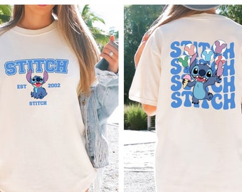 Comfort Colors® Disney Stitch Est. 2002 Shirt, Stitch T-Shirt, süßes Stitch Shirt, Disney Shirt, Stitch Snacks Shirt, Stitch Disneyland Shirt