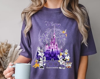 Comfort Colors® Disney 100 Years Of Wonder T-Shirt, Disney Vacay Shirt, Disney Family T-Shirt, Disneyland T-Shirt, Mickey and Friends Shirt