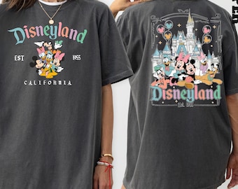 Koszulka Comfort Colors® Disneyland California, Koszulka Disneyland Est. 1955, Koszulka Disneyworld, Koszulka Disney, Koszulka Mickey And Friends