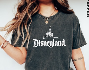 Comfort Colors® Disneyland T Shirt, Disneyland Castle Shirt, Unisex Tee, Crewneck Shirt, Disney Shirts, Disney Trip Shirt, Disney World Tee