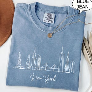 Comfort Colors® New York City T-Shirt, New York Trip Shirt, NYC Shirt, Gift For Her, Unisex T-Shirt, New York Shirt