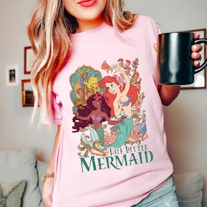 Camiseta La Sirenita Comfort Colors®, camiseta de sirena, camiseta para niños, regalo para niños, camiseta del mundo submarino, camiseta de sirena, camiseta para niños