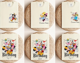 Comfort Colors® Personalized Birthday Matching T-Shirt, Disney Birthday Shirt, Custom Birthday Shirt, Magical Kingdom Shirt