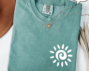 Comfort Colors® Sun T-Shirt, Summer Shirt, Women Summer Shirt, Beach Shirt, Gift for Her, Vacay Mode Shirt, Traveling Shirt