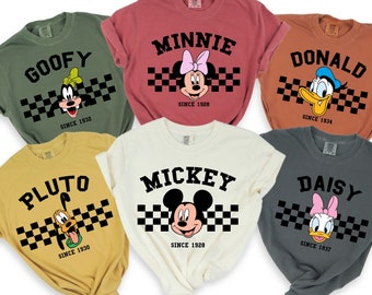 Comfort Colors® Disney Mickey and Friends Shirts, Disneyland Shirt, Mickey and Minnie, Goofy, Pluto, Donald, Daisy, Disney Family Shirt