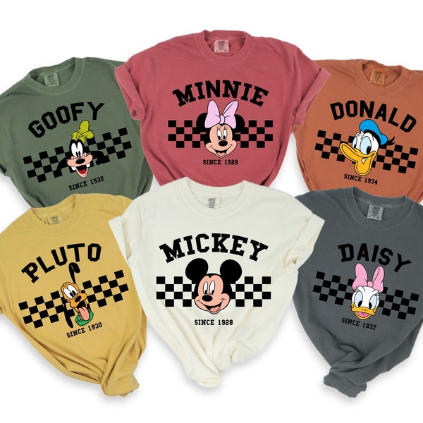 Comfort Colors® Disney Mickey and Friends Shirts, Disneyland Shirt, Mickey and Minnie, Goofy, Pluto, Donald, Daisy, Disney Family Shirt
