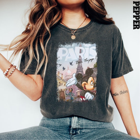 Comfort Colors® Paris Mickey Shirt, Eiffel Tower Shirt, Mickey Shirt, Mickey Vacation Shirt, Traveling Disney Shirt, Retro Disney Shirt