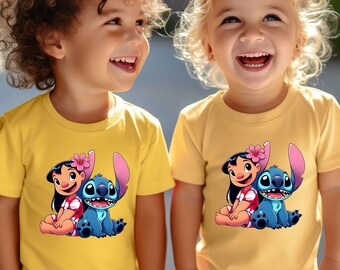 Comfort Colors® Disney Lilo And Stitch Shirt, Stitch Shirt, Lilo Shirt, Disney Kids Shirt, Cute Disney Shirt, Birthday Kids T Shirt