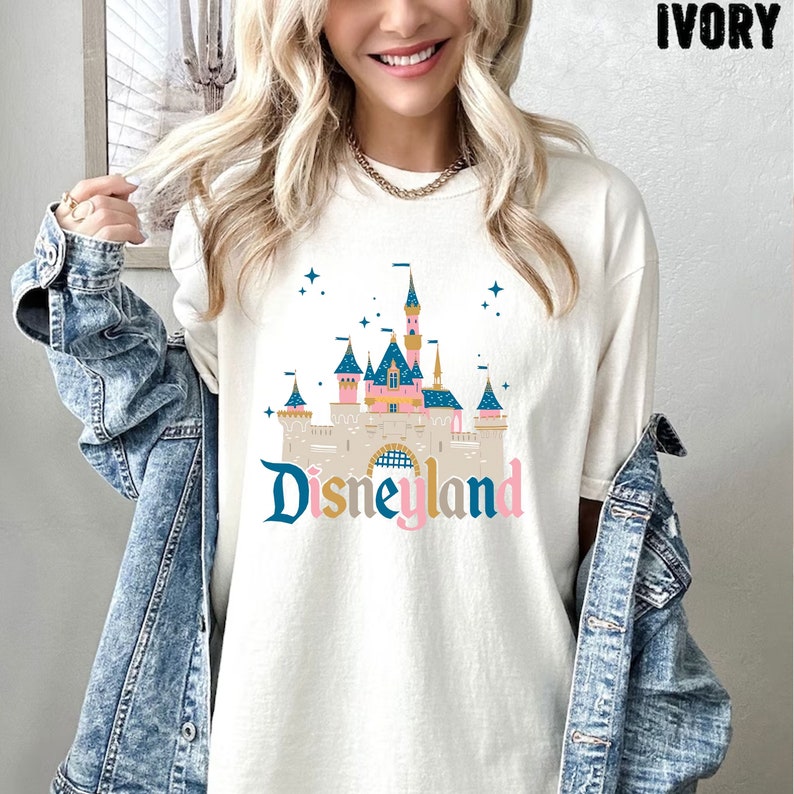 Comfort Colors® Disneyland Watercolor Castle Shirt, Magic Castle Shirt, Magical Kingdom Shirt, Disneyland Shirt, Watercolor Magic Castle Tee image 1