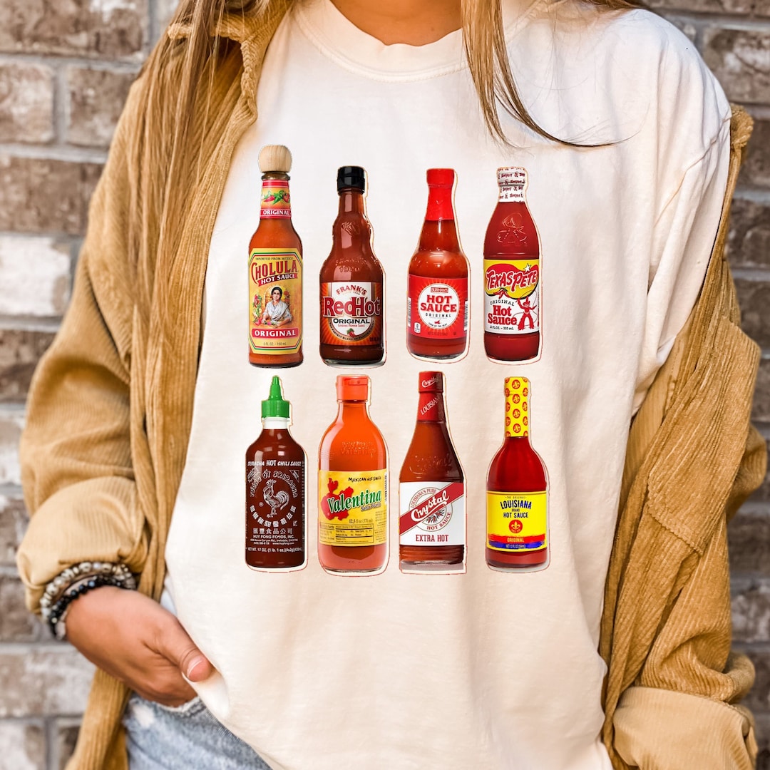 Comfort Colors® Hot Sauce Tshirt, Hot Sauce Shirt, Vintage Hot Sauce