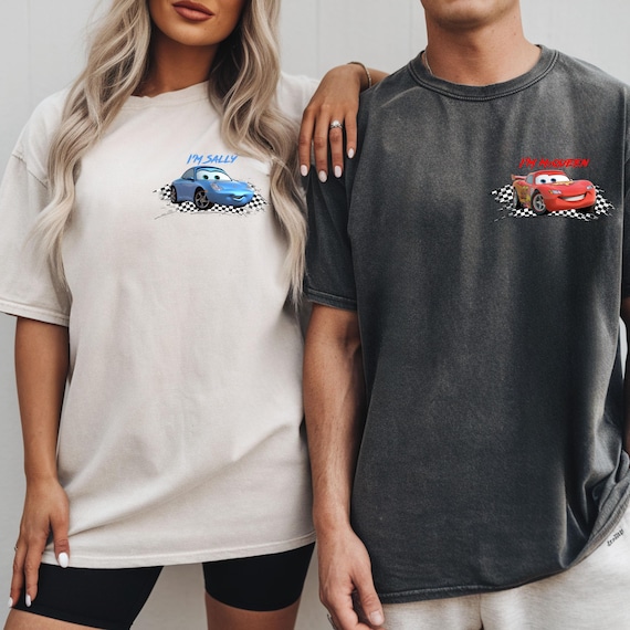 Comfort Colors® Disney Pixar Car Couple T-shirt, Disney Car