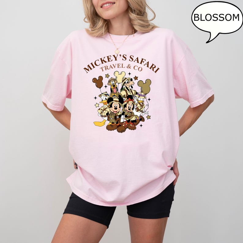Comfort Colors® Mickey's Safari Travel & Co T-Shirt, Disney Animal Kingdom Shirt, Mickey And Co Safari Shirt, Disney Vacation Shirt image 4
