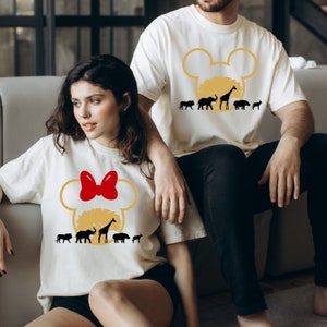 Comfort Colors® Disney Safari Shirt, Disney Animal Kingdom Shirt, Disney Family Shirt, Mickey and Minnie Safari Shirt, Disney Characters