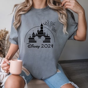 Comfort Colors® Disney 2024 Shirt, Mickey Shirt, Disney Castle Shirt, Disney Magical Kingdom Shirt, Disney World Shirt, Disneyland T Shirt