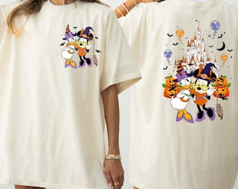Comfort Colors® Disney Best Friends Halloween Shirt, Daisy And Minnie Halloween Shirt, Minnie And Daisy Witch Shirt, Disney Halloween Shirt