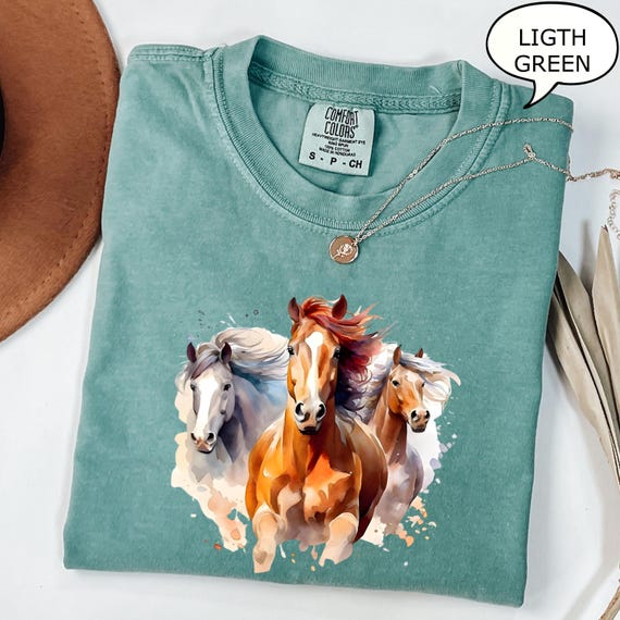 Comfort Colors® Retro Horse T-shirt, Western Horses Shirt, Horse