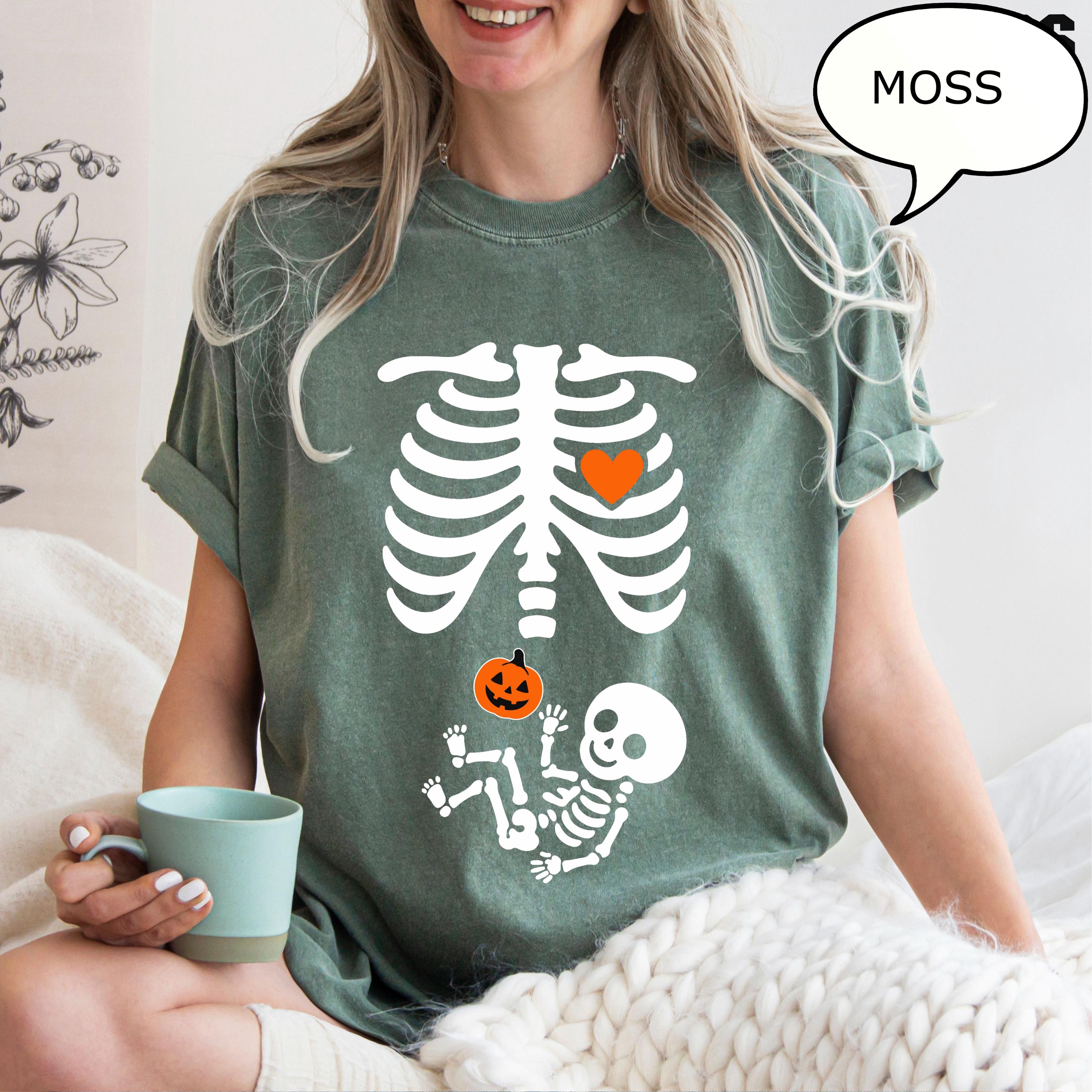 Maternidad Playera Calavera Embarazada Halloween Pregnancy