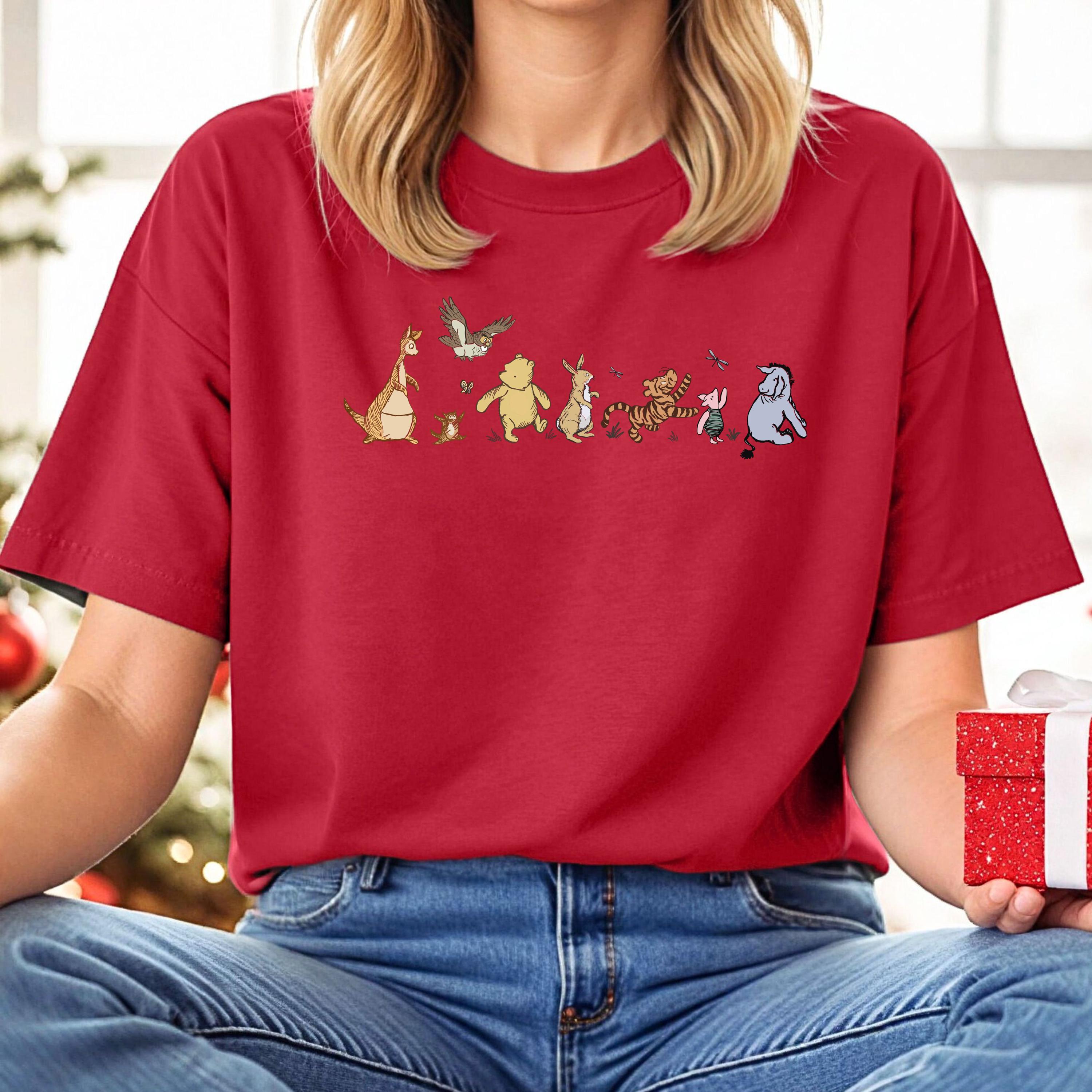 Comfort Colors® ヴィンテージ くまのプーさん T シャツ、プーさんと