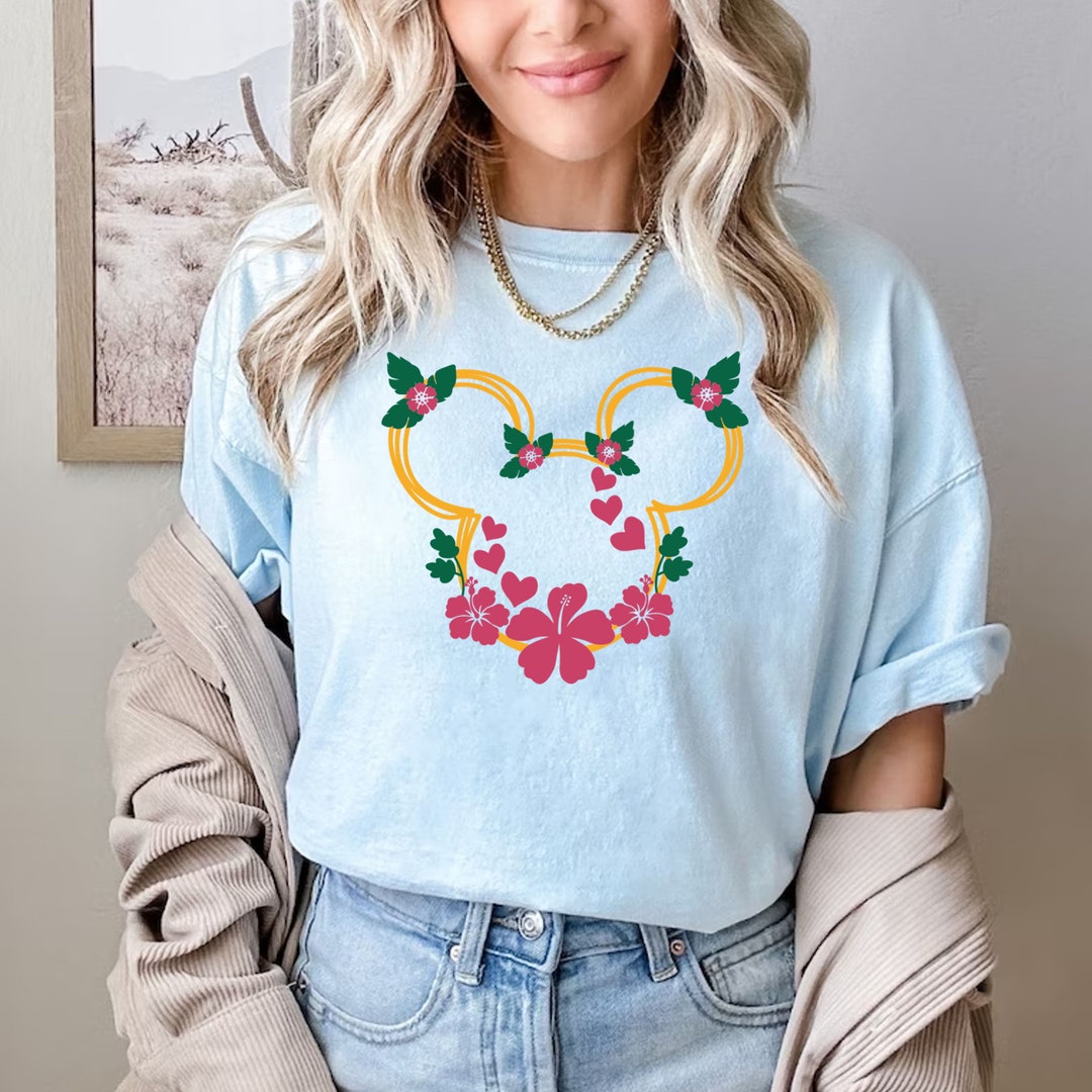 Comfort Colors® Flower Mickey T Shirt, Disney Flower and Garden