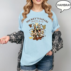 Comfort Colors® Mickey's Safari Travel & Co T-Shirt, Disney Animal Kingdom Shirt, Mickey And Co Safari Shirt, Disney Vacation Shirt image 3