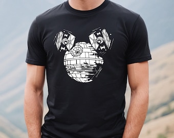 Comfort Colors® Mickey Star Wars-shirt, uniseks shirt, Disney Star Wars-shirt, Star Wars vintage shirt, shirt Disney man, Star Wars-cadeau