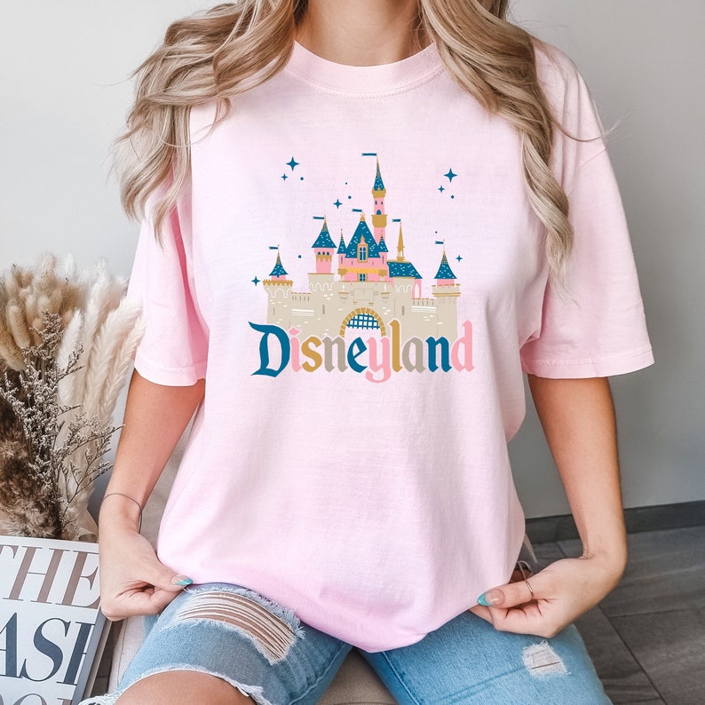 Comfort Colors® Disneyland Watercolor Castle Shirt, Magic Castle Shirt, Magical Kingdom Shirt, Disneyland Shirt, Watercolor Magic Castle Tee image 2