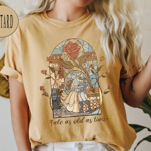 Comfort Colors® Vintage Tale as Old as Time Shirt, Retro Beauty and the ...