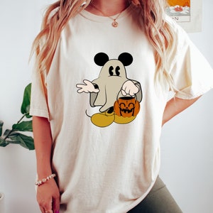 Comfort Colors® Mickey Halloween Shirt, Halloween Party Shirt, Spooky Season Tee, Mickey&#39;s Not So Scary Halloween Tee, Halloween Pumpkin Tee