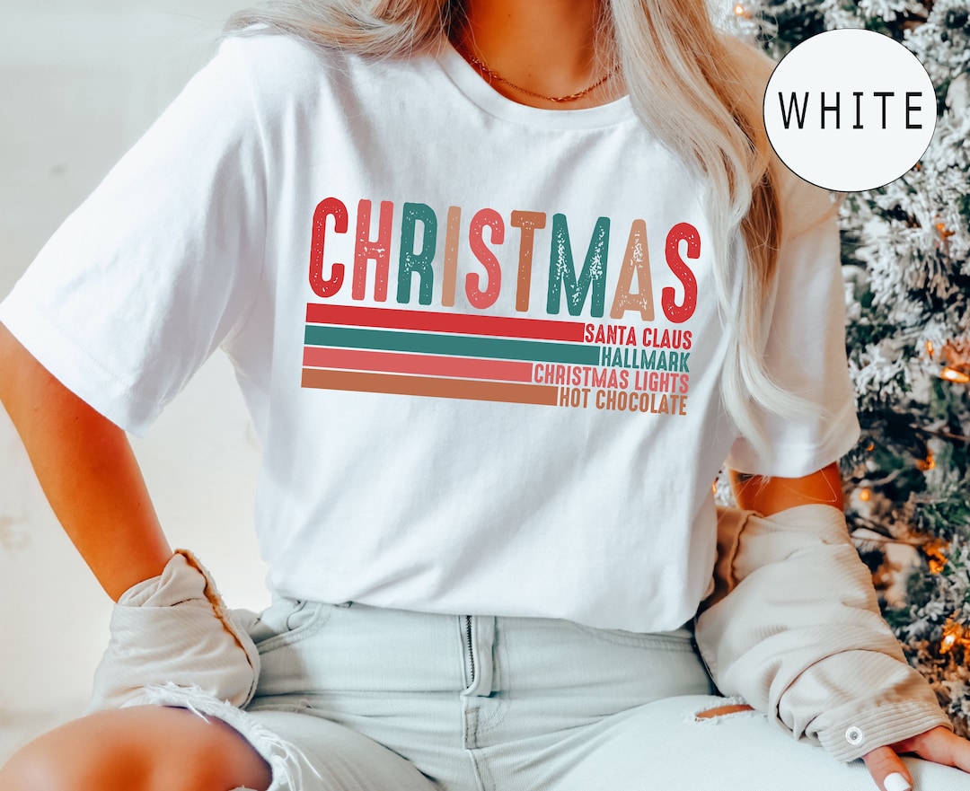 Camisetas navideñas familiares Comfort Colors®, camisetas