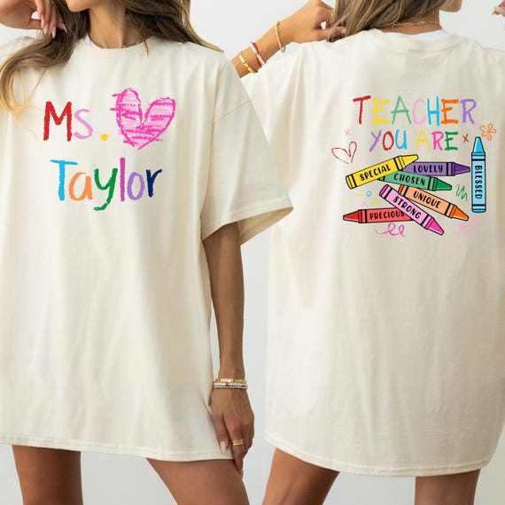 Comfort Colors® Custom Name Teacher T-Shirt, Personalized Teacher Gift, Teacher You Are Shirt, Teacher Graduation Shirt, Graduation Gift