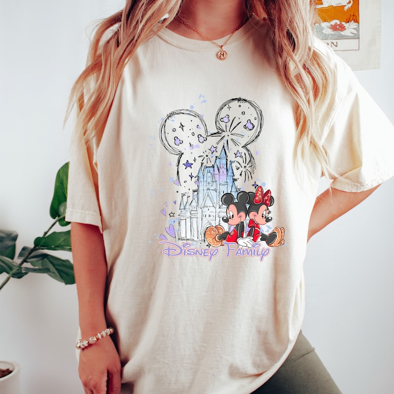 Comfort Colors® Disney Family T-Shirt, Mickey And Friends Shirt, Disney Castle Shirt, Mickey Family Tee, Minnie Shirt, Magic Kingdom Tee image 6