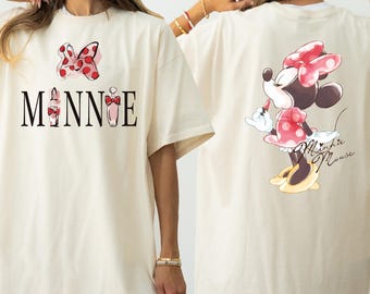 Comfort Colors® Minnie Mouse T-Shirt, Coquette Bow Shirt, Minnie Bow Shirt, Disney Minnie Shirt, Disney Vacation Shirt, Gift For Woman