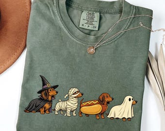 Comfort Colors® Spooky Dog T-Shirt, Halloween Dog Shirt, Spooky Dog Mama Tee, Spooky Season Gift