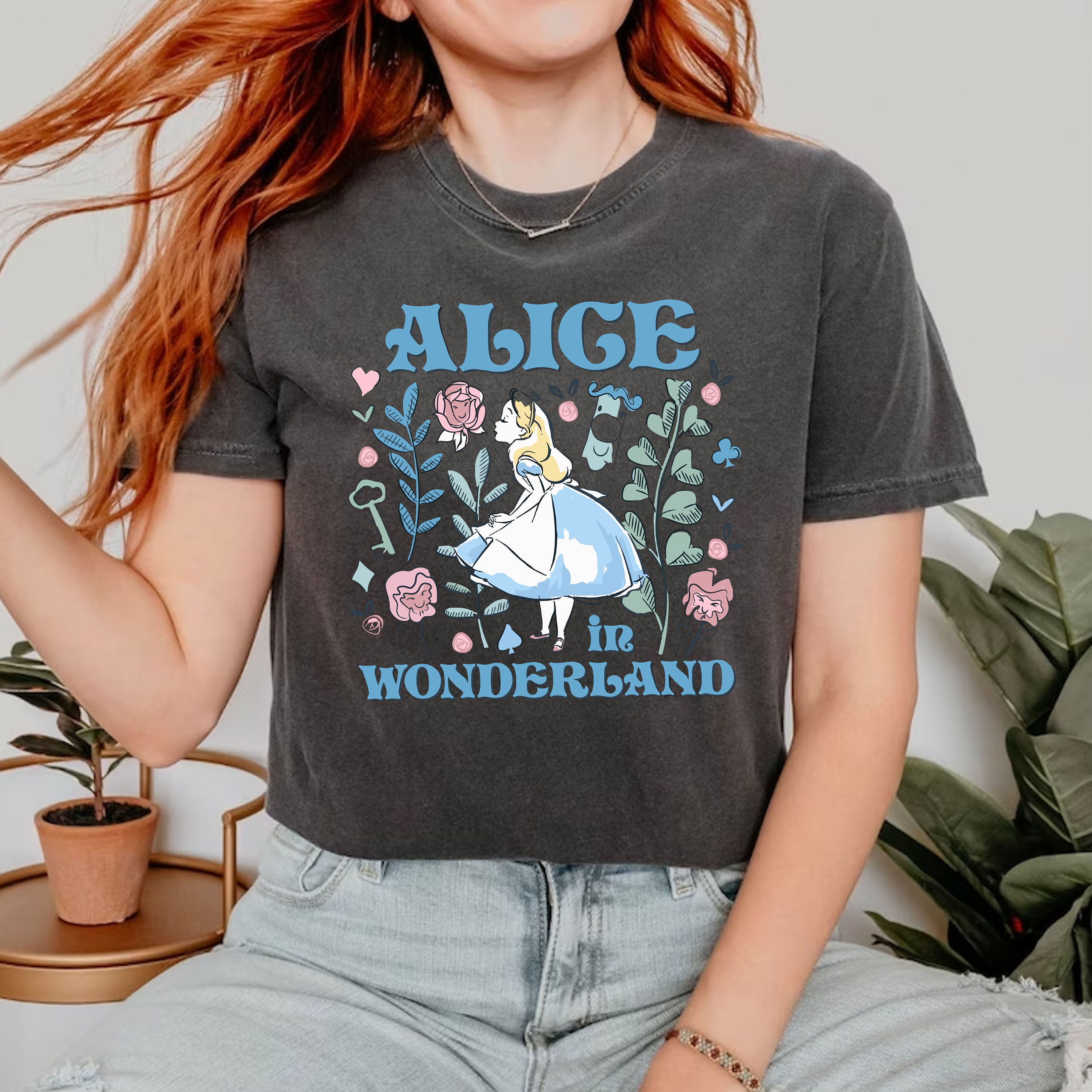 Comfort Colors® Alice in Wonderland T Shirt, Disney Alice Tee 