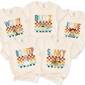 Comfort Colors® Disney Toy Story Group T-Shirt, passendes Disney Toy Story Familienshirt, Toy Story Movie Charaktere Shirt, Disney Group T-Shirt