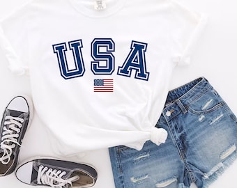 Camiseta Comfort Colors® USA, camiseta con la bandera estadounidense de EE. UU., camiseta Trump, camiseta unisex Trump, camiseta Donald Trump, camiseta estadounidense, camiseta USA 2025