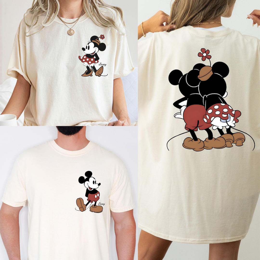 Comfort Colors® Mickey and Minnie Couple Shirt, Disney Valentine